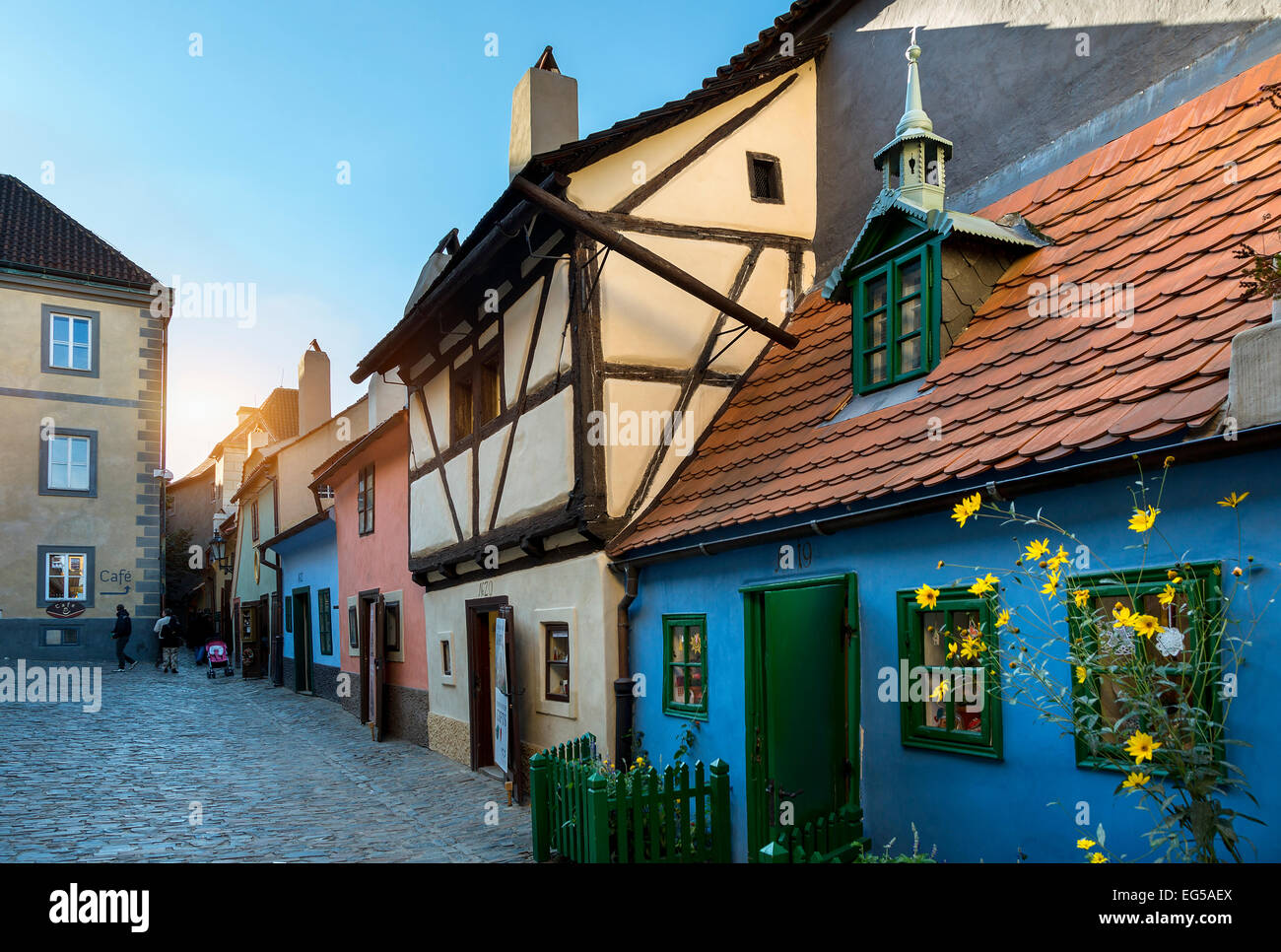 Praga, Hradcany, Golden Lane Foto Stock