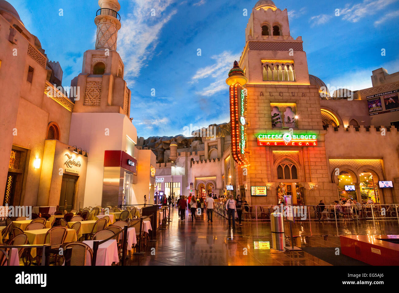 Las Vegas, Miracle Mile shopping mall in Hotel Aladin Foto Stock