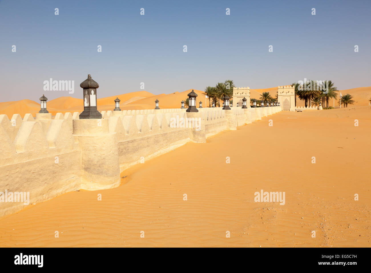 Qasr al Sarab Desert Resort Hotel da Anantara di Abu Dhabi Foto Stock