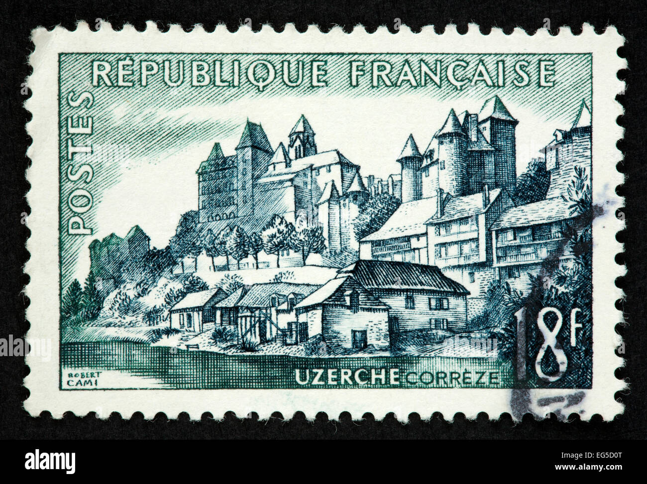 Il francese francobollo Foto Stock
