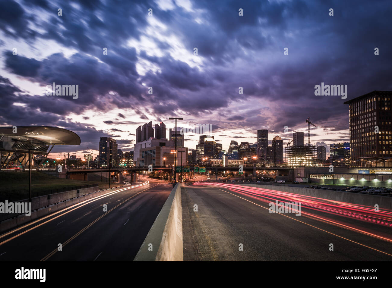 Il Boston Convention & Exhibition Center di Boston, Massachusetts - Stati Uniti d'America. Foto Stock