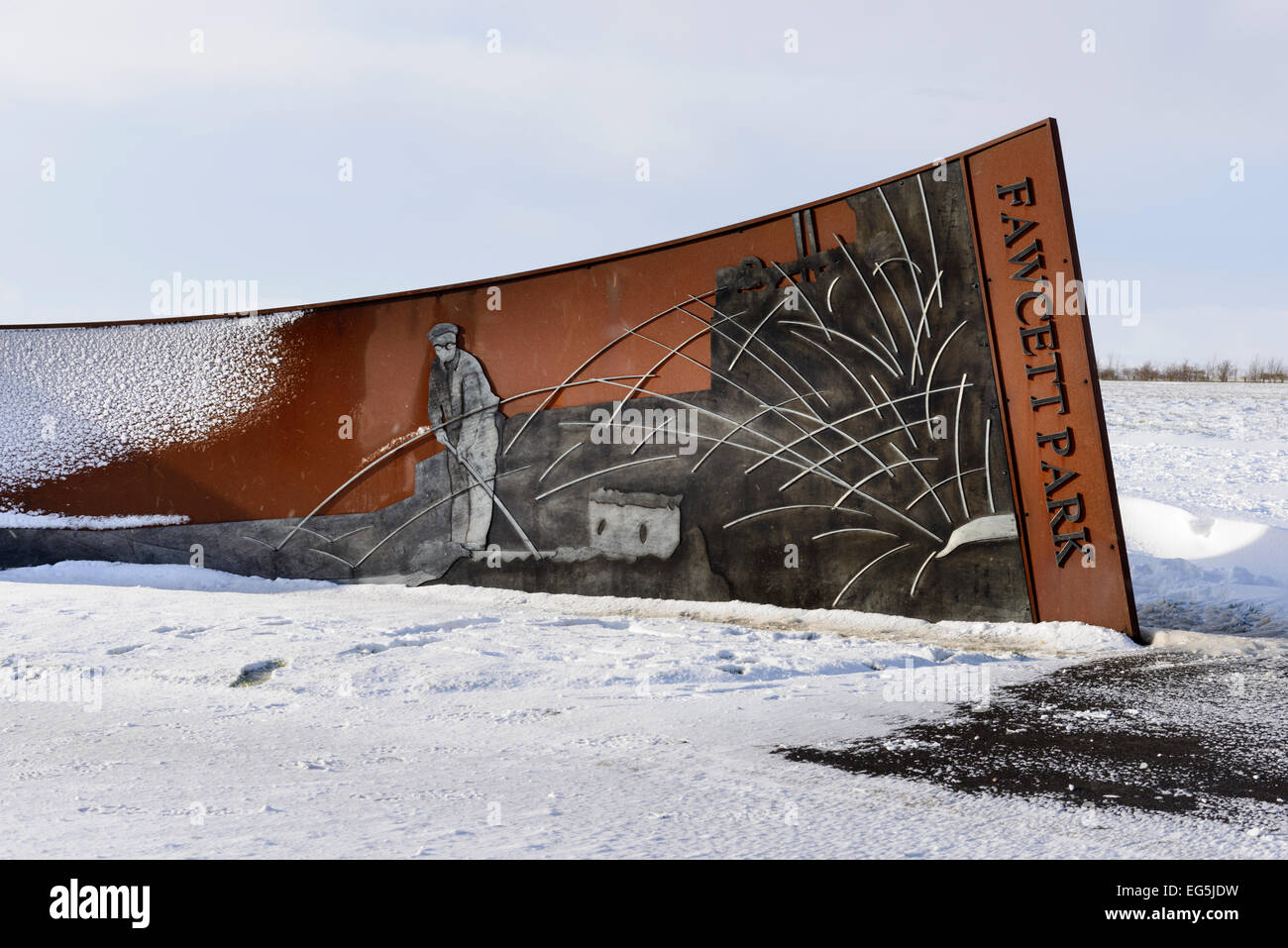 Fawcett Park Consett Foto Stock