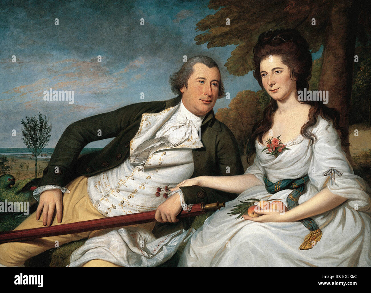 Charles Willson Peale Benjamin e Eleanor Ridgely Laming Foto Stock