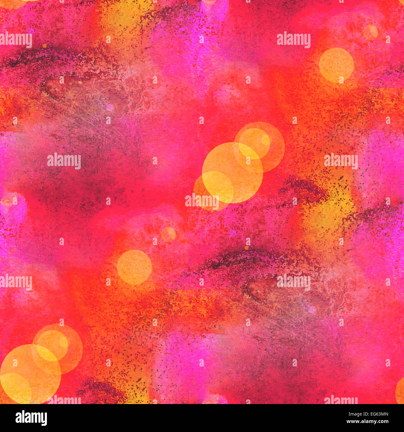 Bokeh arte texture seamless sfondo rosa, rosso acquerello abstr Foto Stock