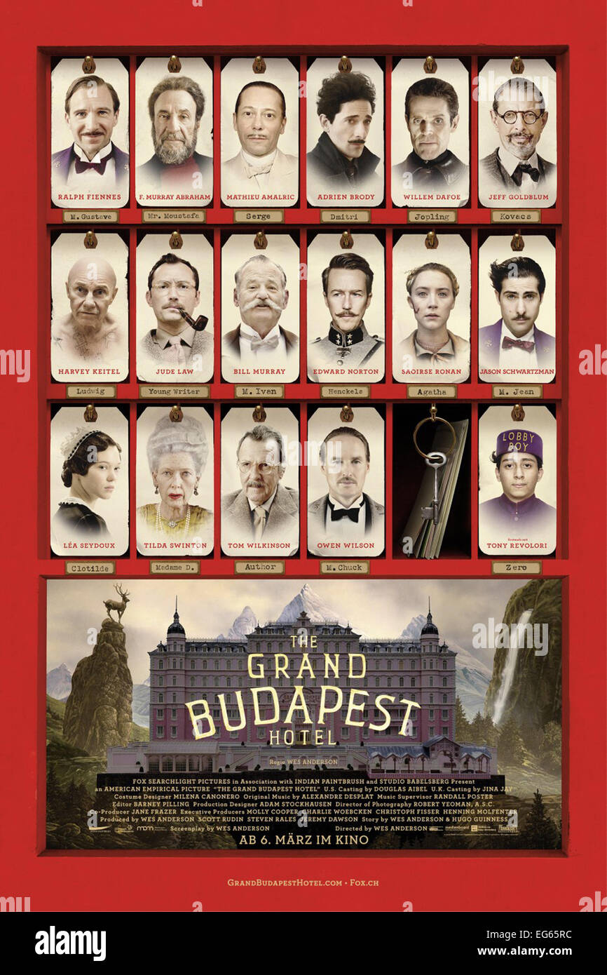 THE GRAND BUDAPEST HOTEL (2014) WES ANDERSON (DIR) MOVIESTORE COLLECTION LTD Foto Stock
