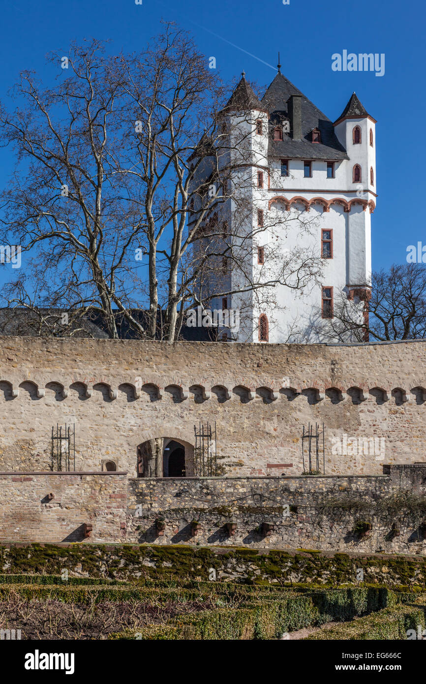 Il castello di elettorale di Eltville, Rheingau, Hesse, Germania Foto Stock