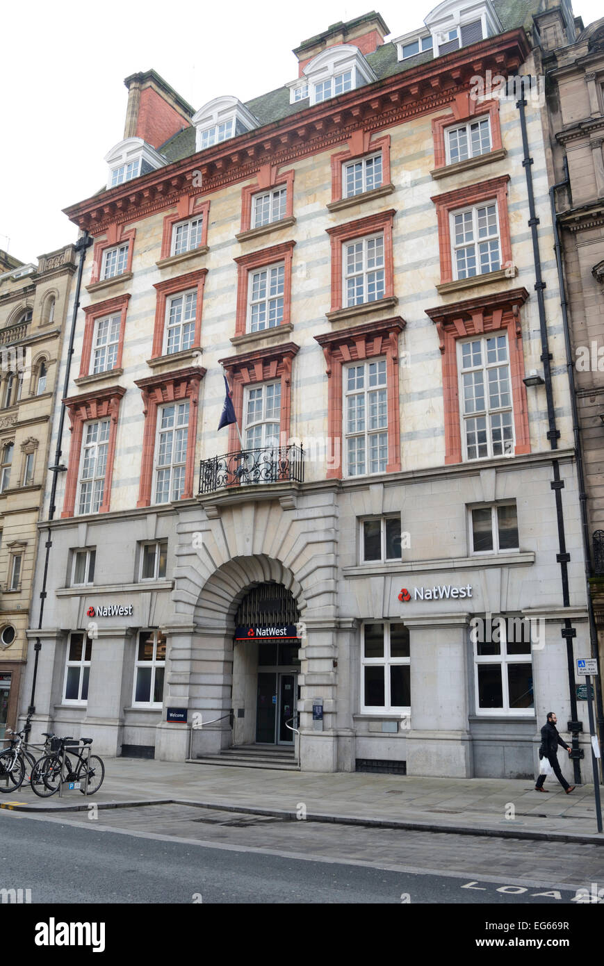National Westminster Bank su Castle Street, Liverpool. Foto Stock