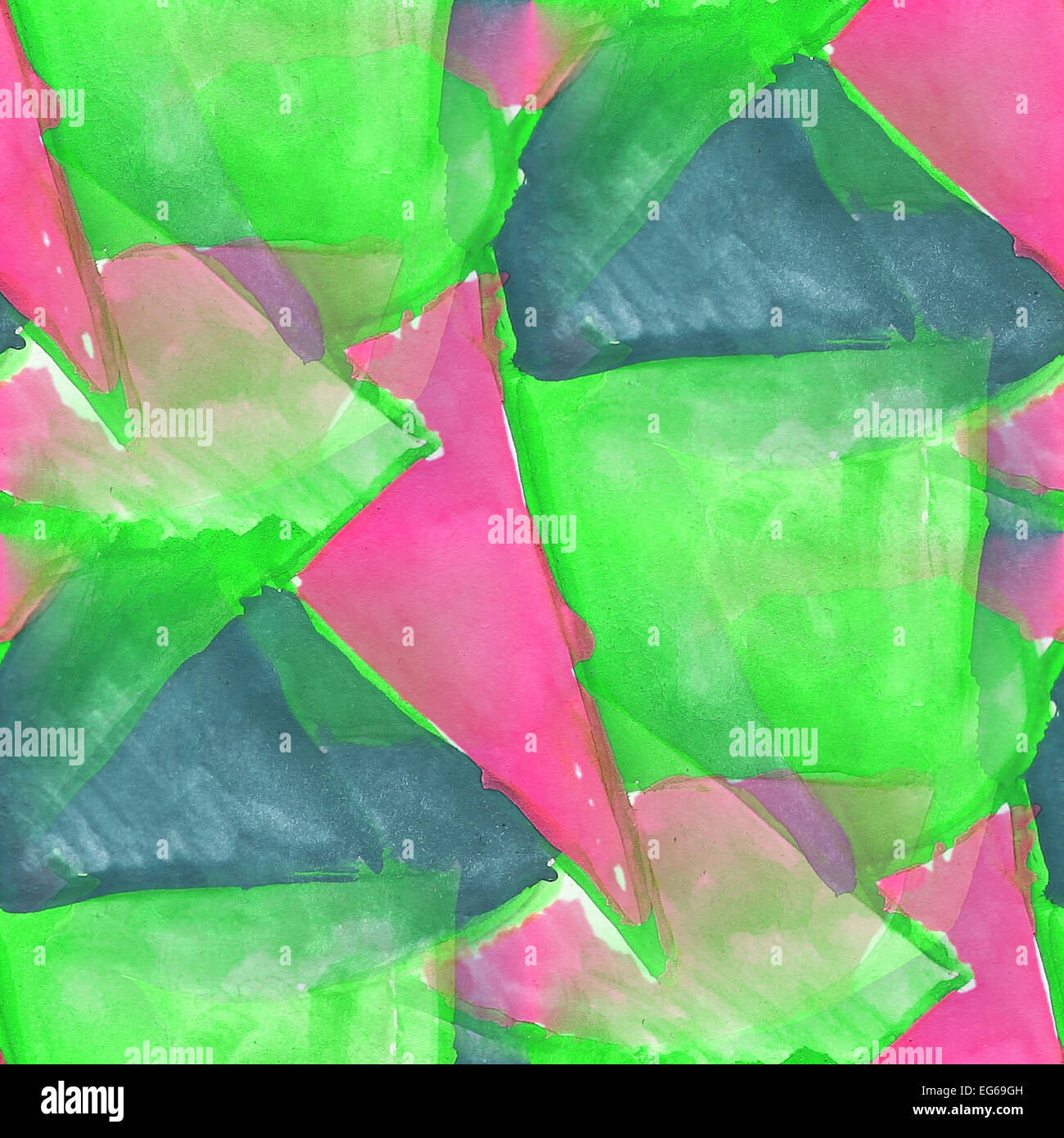 Disegno verde, rosa pattern colorati texture acqua abstrac vernice Foto Stock