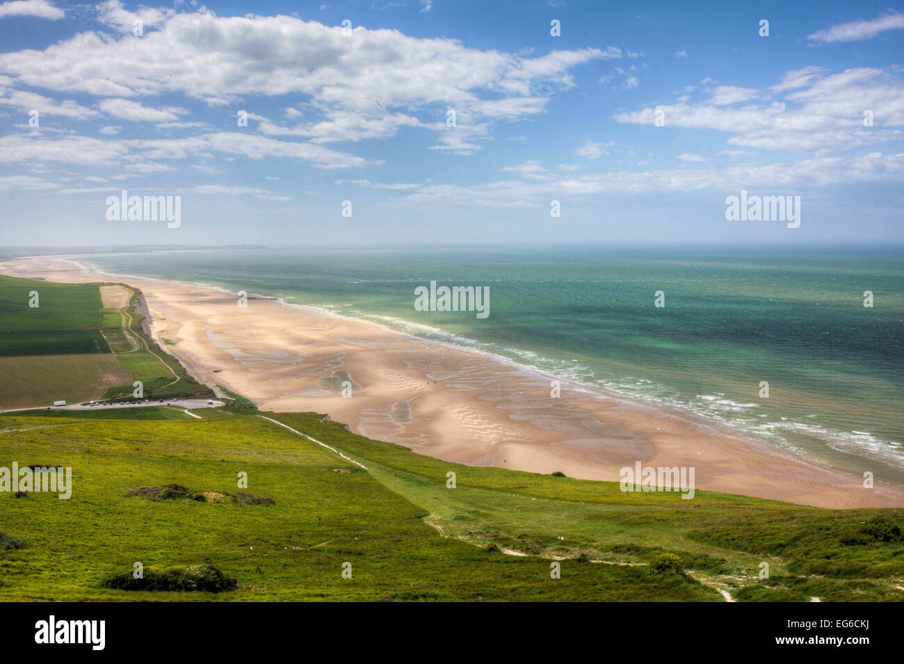 Una vista del canale di Cape Blanc Nez, Francia Foto Stock