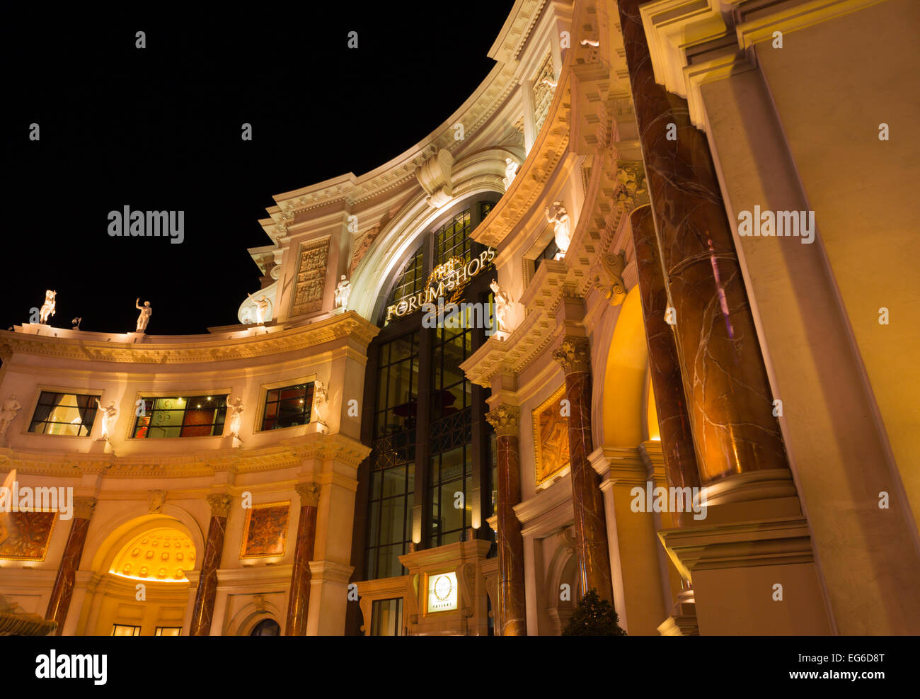 FORUM SHOPS arco trionfale CAESARS PALACE HOTEL CASINO la striscia di Las Vegas Nevada USA Foto Stock