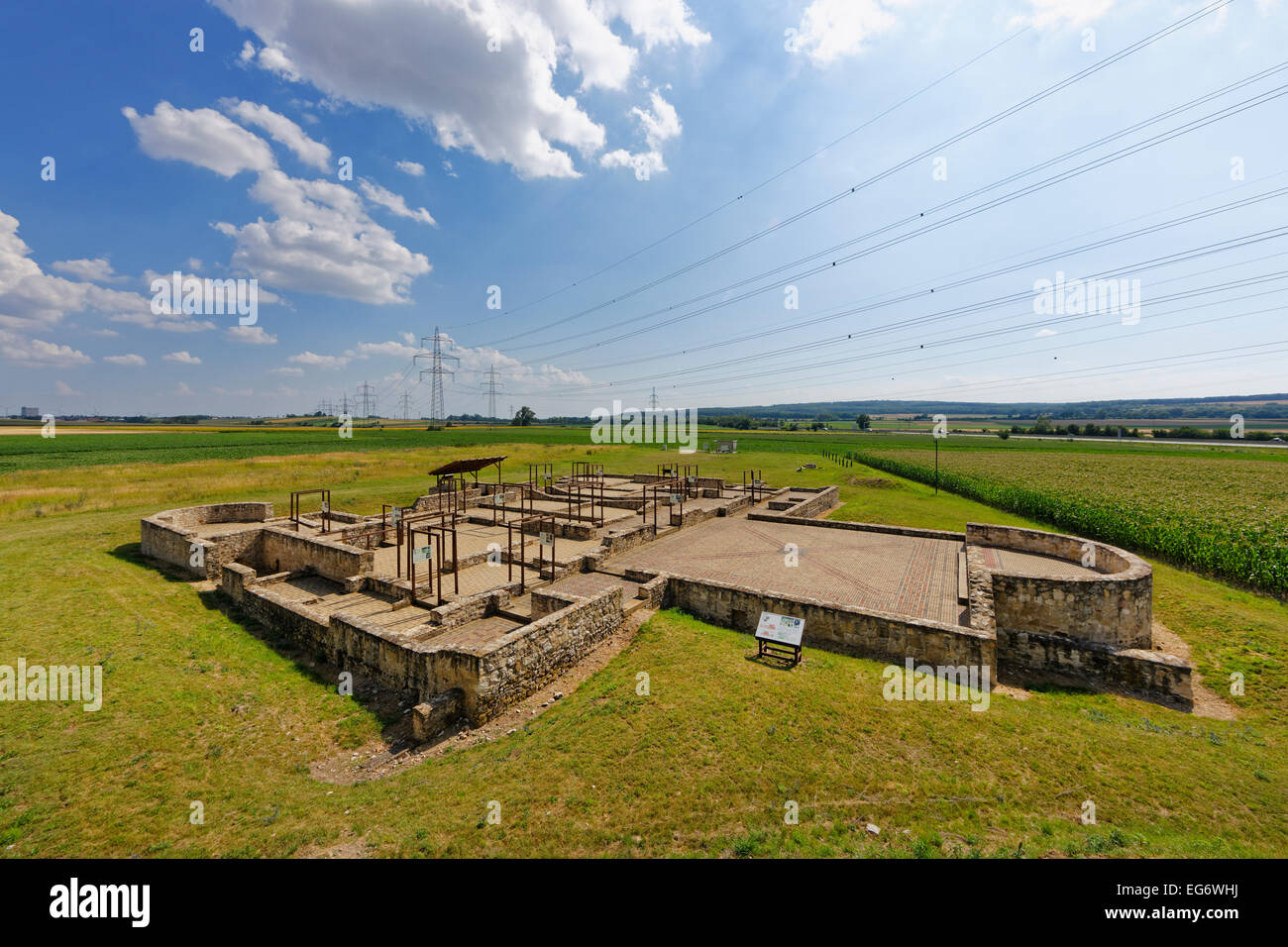 Palazzo romano complesso, Bruckneudorf, Burgenland settentrionale, Burgenland, Austria Foto Stock