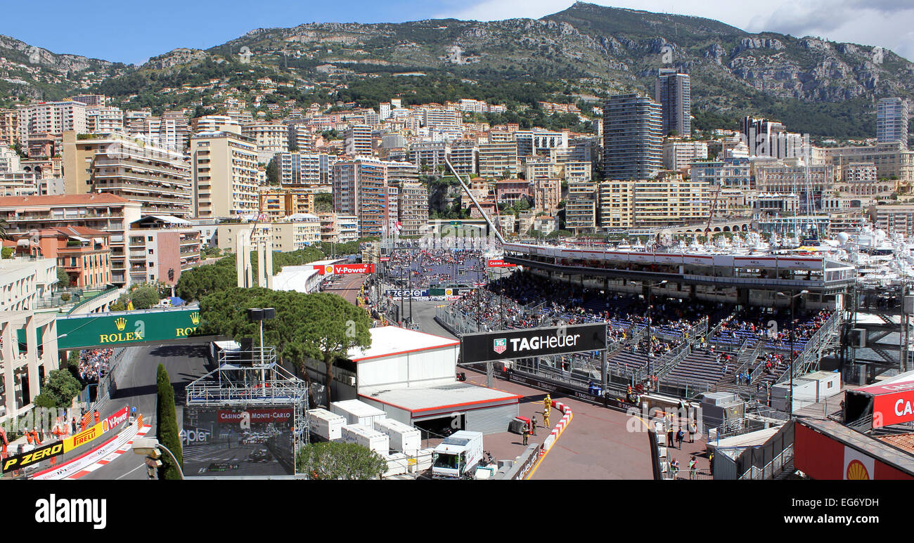 Monaco Rocher vista dal Rocher, Grand Prix di Monaco Zoe Baker Foto stock -  Alamy