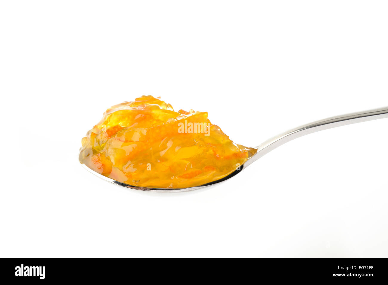 In casa arancione inceppamento in cucchiaio Foto Stock