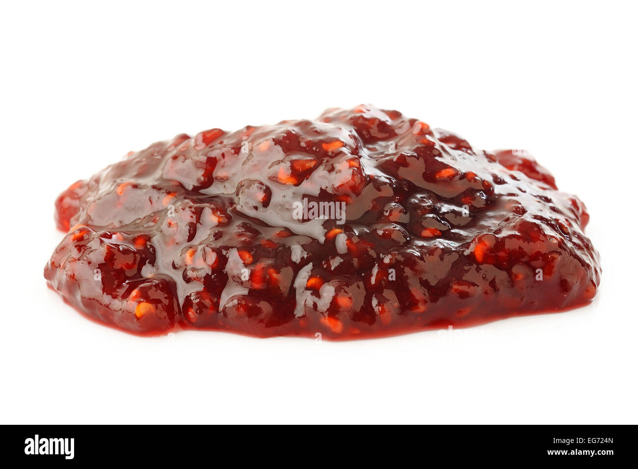 marmellata di lamponi Foto Stock