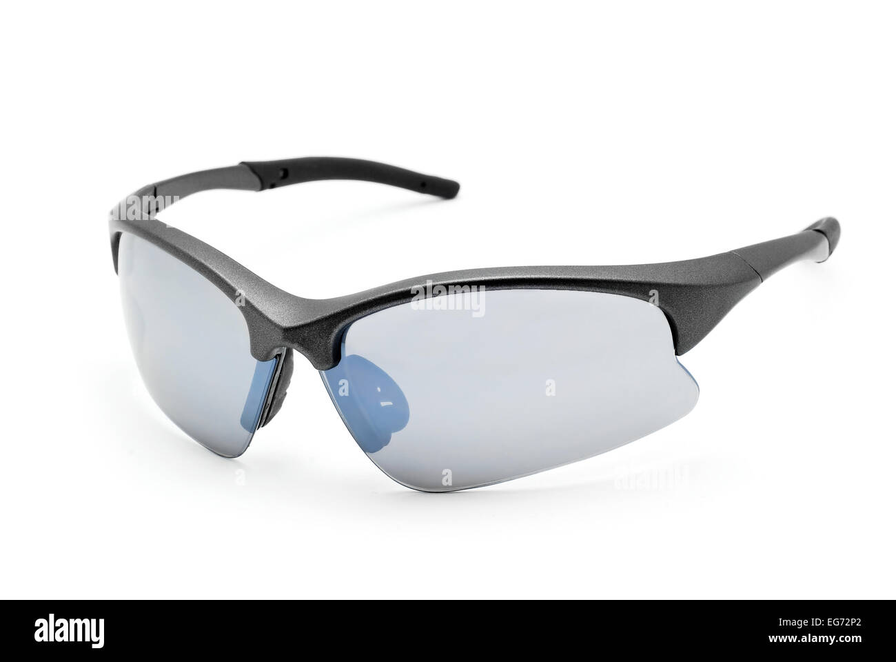 Noleggio SPORT Occhiali da sole su bianco Foto Stock