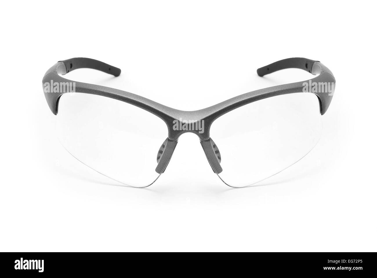 Noleggio SPORT Occhiali da sole su bianco Foto Stock