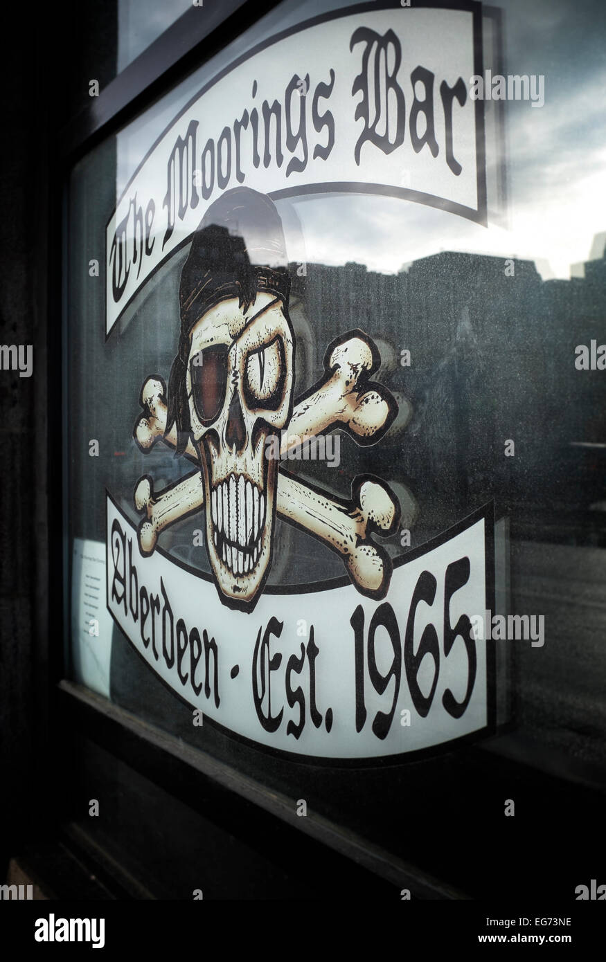 Gli ormeggi Bar Aberdeen Foto Stock