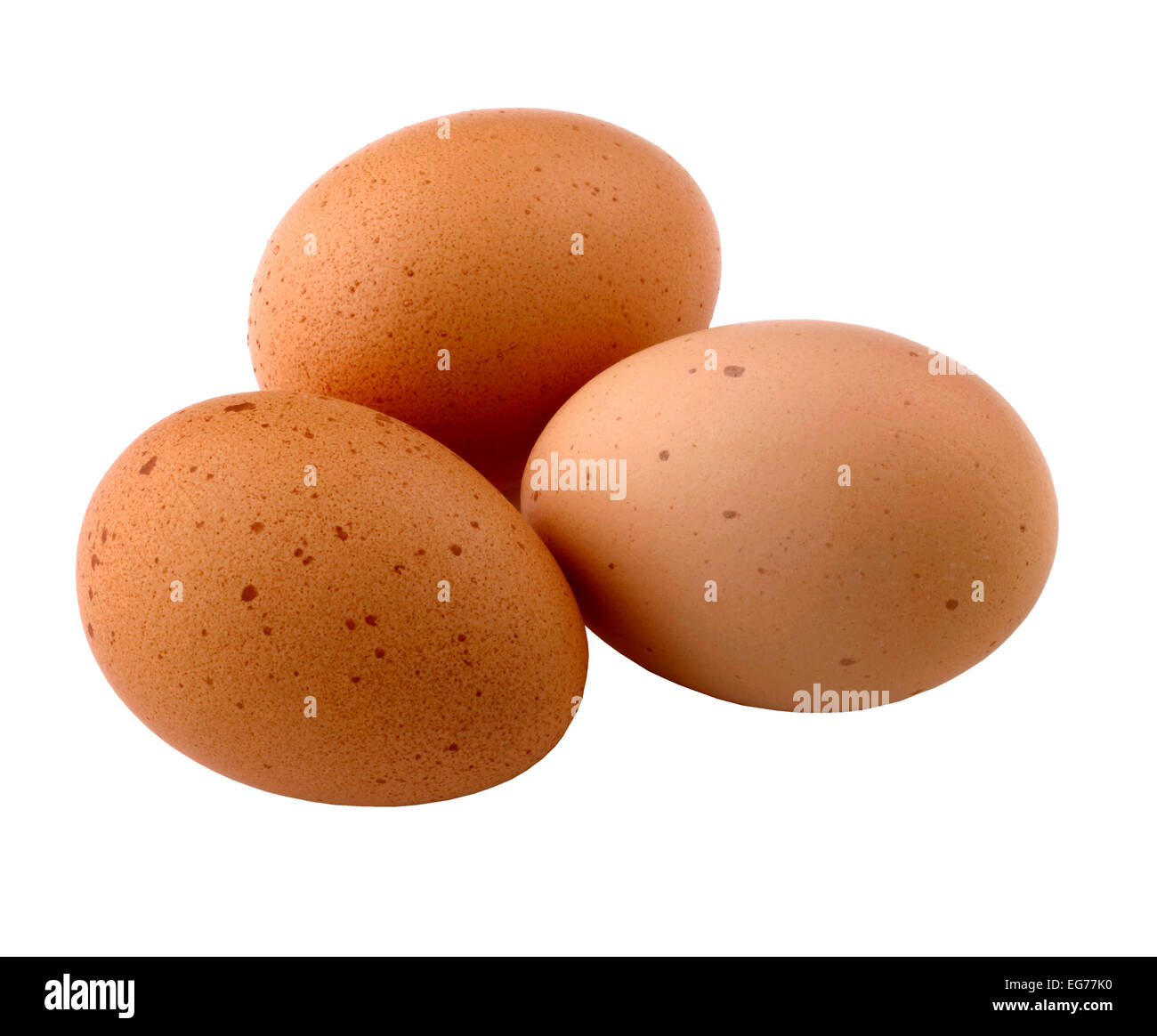 tre uova Foto Stock