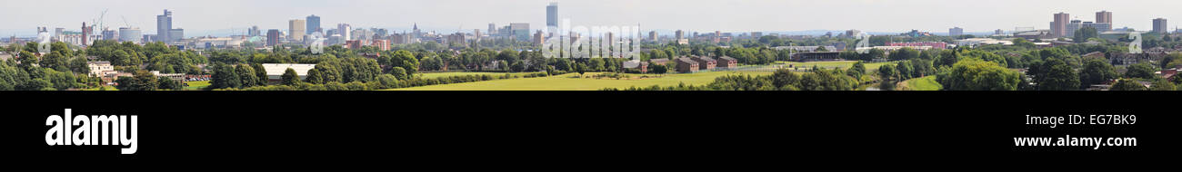 Vista panoramica e Manchester Salford Foto Stock