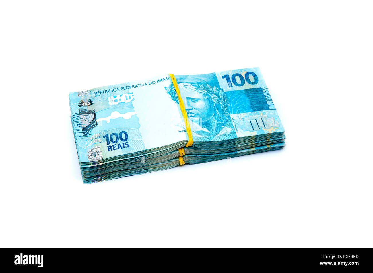100 BRL - valuta brasiliana Foto Stock