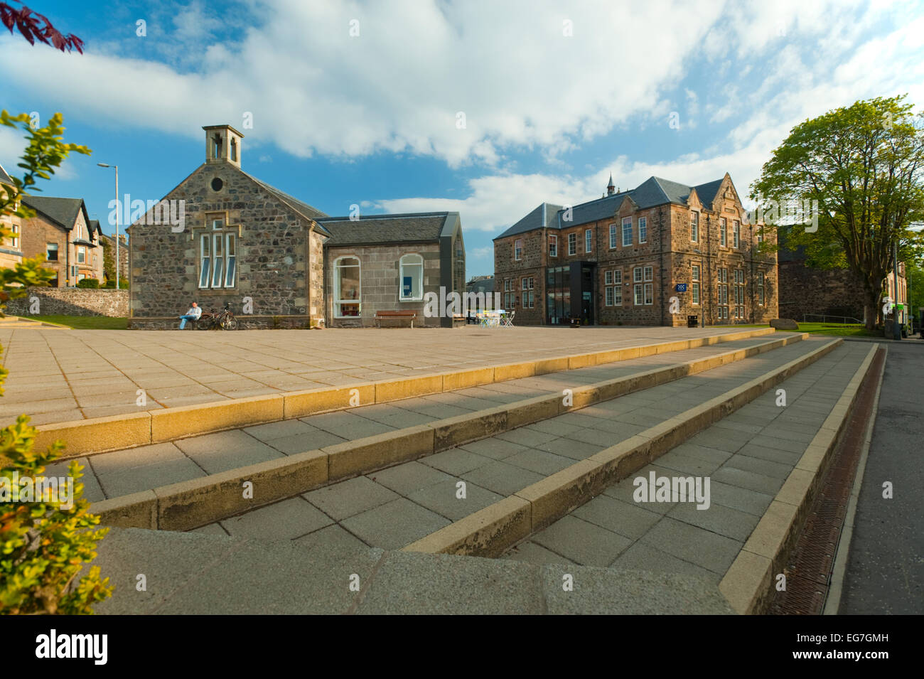 La Cargill Centro in Kilmacolm, Renfrewshire, Scotland, Regno Unito. L' edificio è stato rinnovato nel 2010-11. Kilmacolm è un villaggio Foto Stock