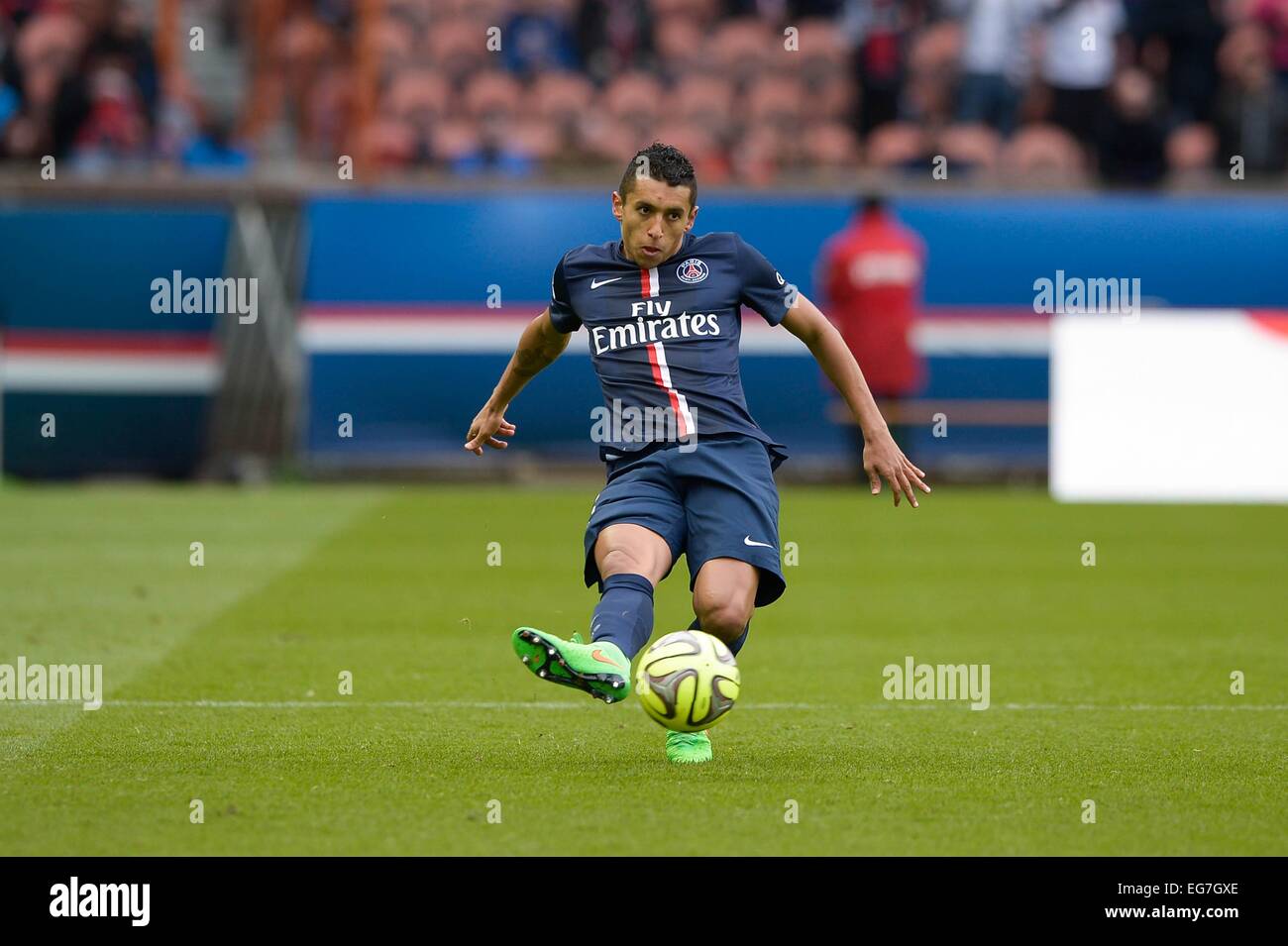 Marquinhos - 14.02.2015 - Paris Saint Germain/Caen - 25eme journee de Ligue 1.Photo : Andre Ferreira/Icona Sport Foto Stock