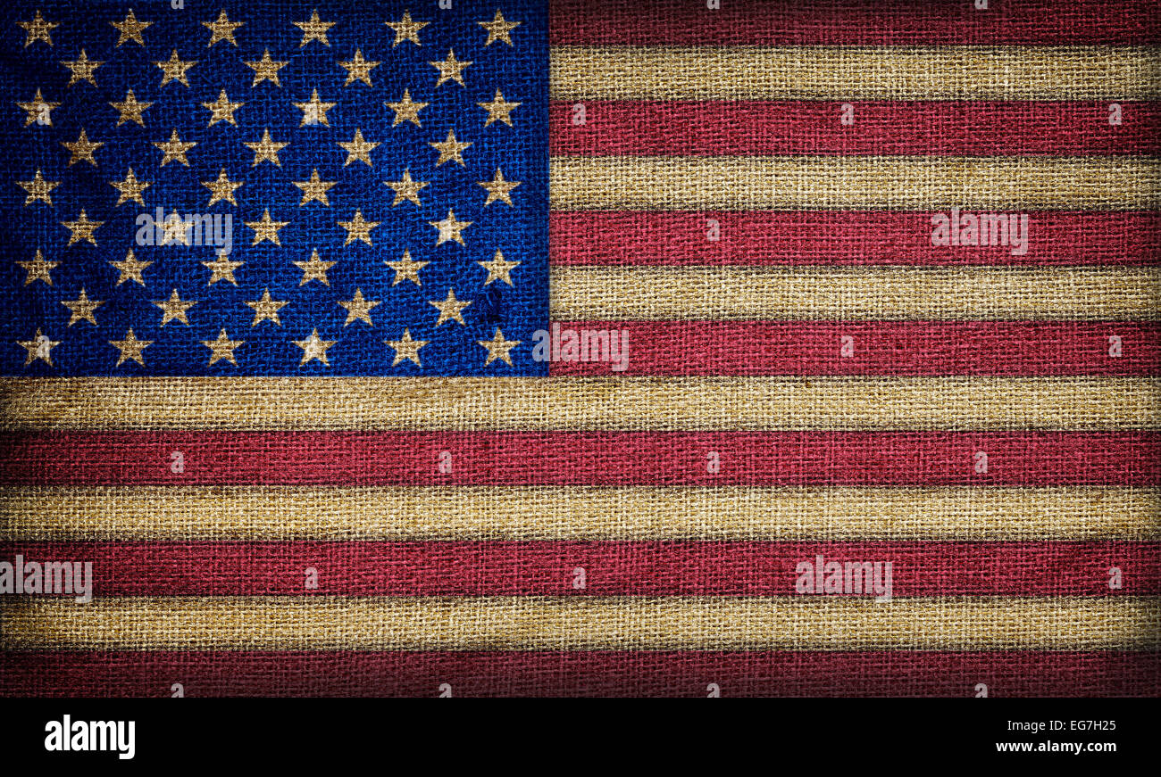 Bandiera Americana In Cotone Vintage Con 48 Stelle Dimensioni 90 X 150 Cm