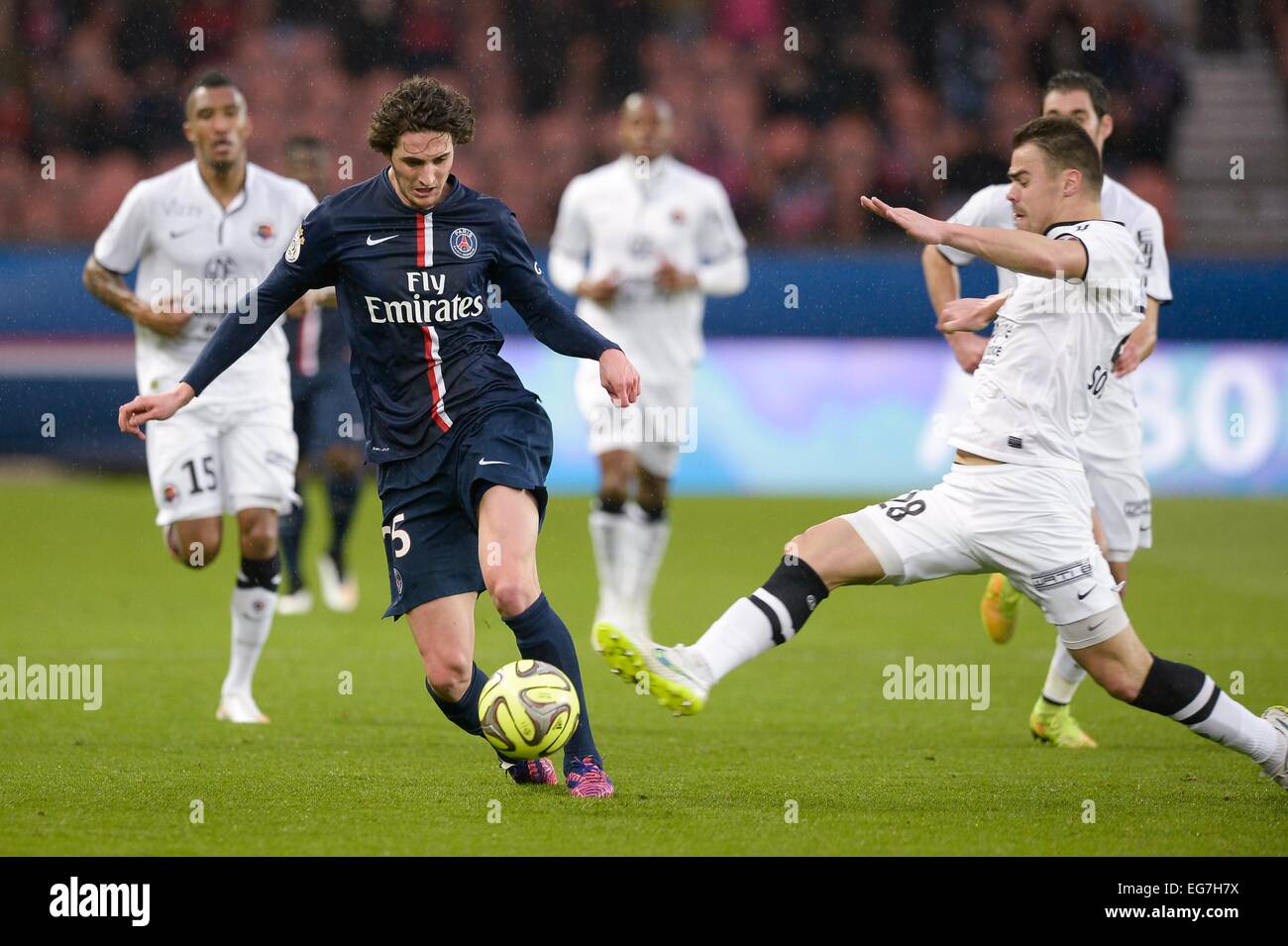 Adrien Rabiot - 14.02.2015 - Paris Saint Germain/Caen - 25eme journee de Ligue 1.Photo : Andre Ferreira/Icona Sport Foto Stock