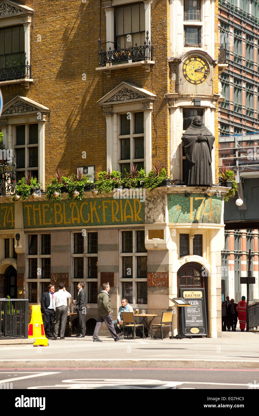 Il frate nero Pub di Londra. Foto Stock