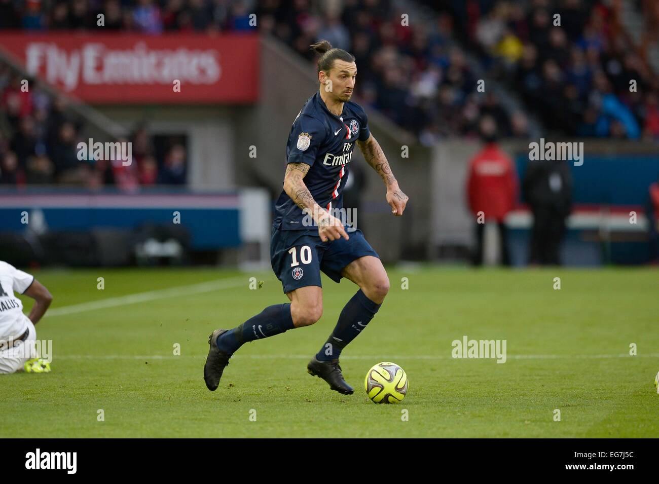 Zlatan Ibrahimovic - 14.02.2015 - Paris Saint Germain/Caen - 25eme journee de Ligue 1.Photo : Andre Ferreira/Icona Sport Foto Stock