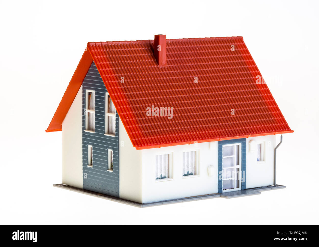 Immagine simbolica, home, casa, settore immobiliare, plastica modello di casa, Foto Stock
