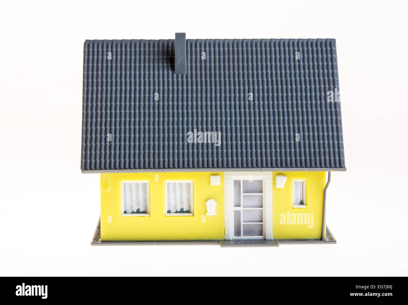 Immagine simbolica, home, casa, settore immobiliare, plastica modello di casa, Foto Stock