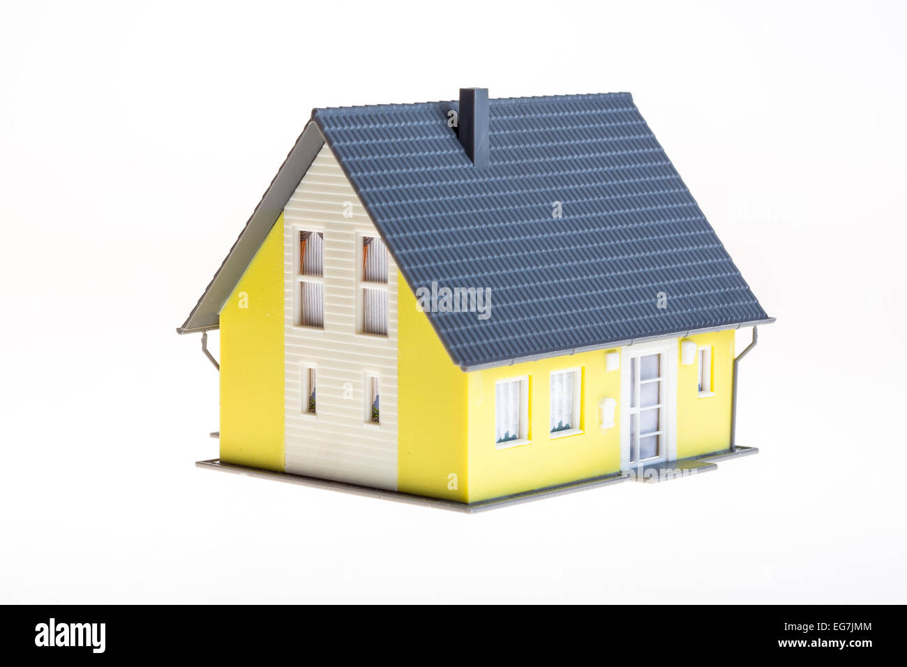 Immagine simbolica, home, casa, settore immobiliare, plastica modello di casa, Foto Stock