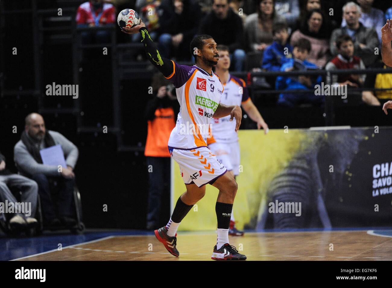 Frederic BEAUREGARD - 11.02.2015 - Chambery/Selestat - 15eme journee de D1.Photo : Jean Paul Thomas/Icona Sport Foto Stock