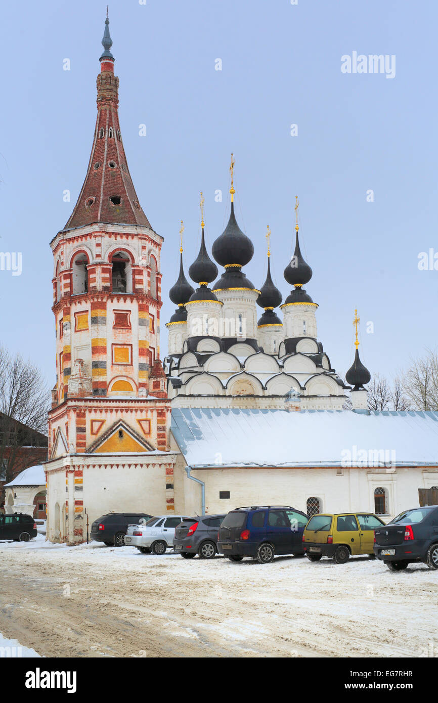 La chiesa ed il campanile, Suzdal e Vladimir regione, Russia Foto Stock