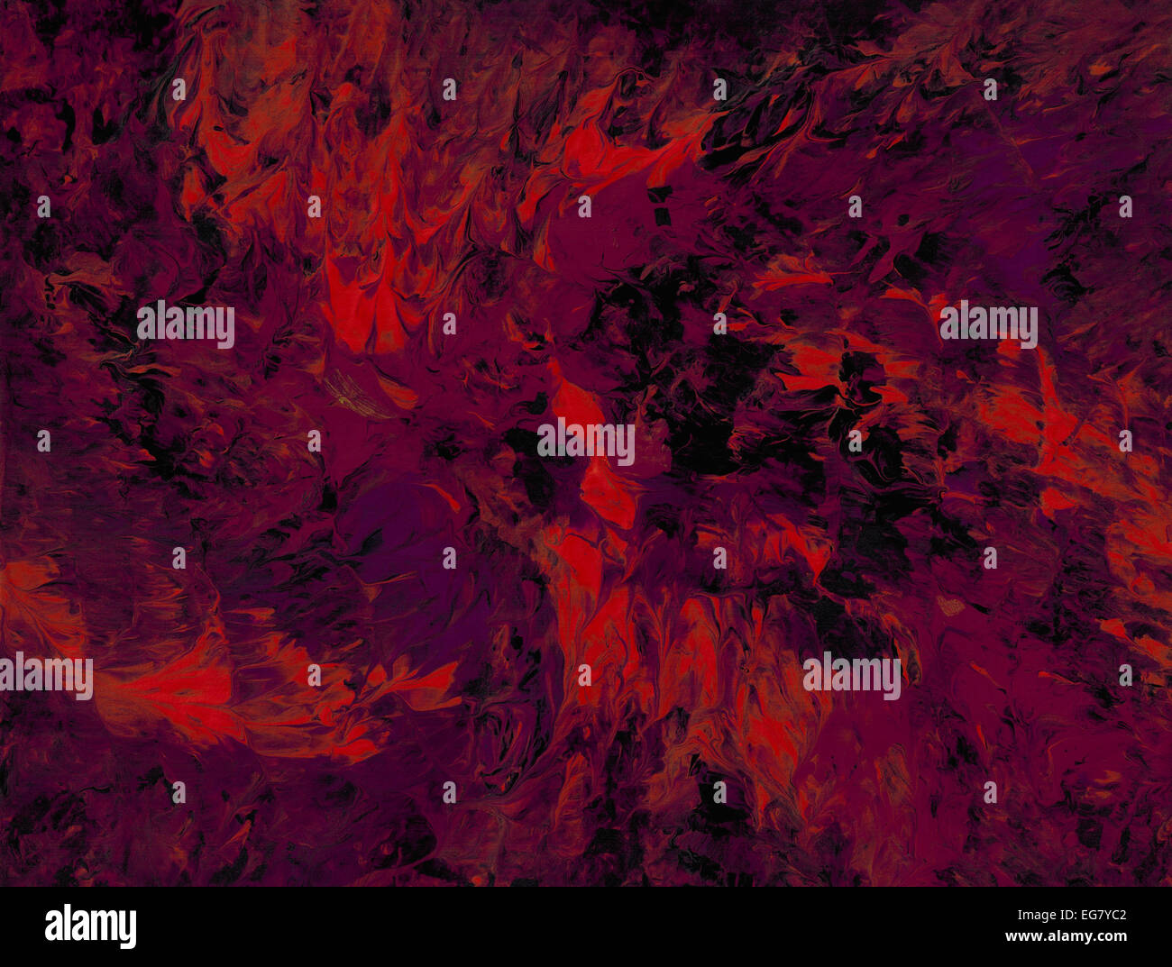 Tra le fiamme Foto Stock