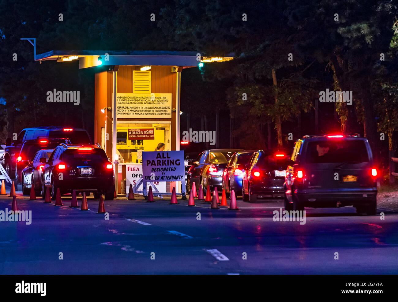 Drive in movie thheatre, Wellfleet, Cape Cod, Massachusetts, STATI UNITI D'AMERICA Foto Stock