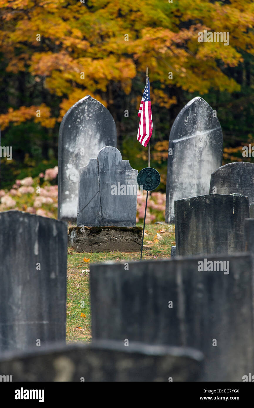 Vecchio Cimitero, Grafton, Vermont, USA Foto Stock