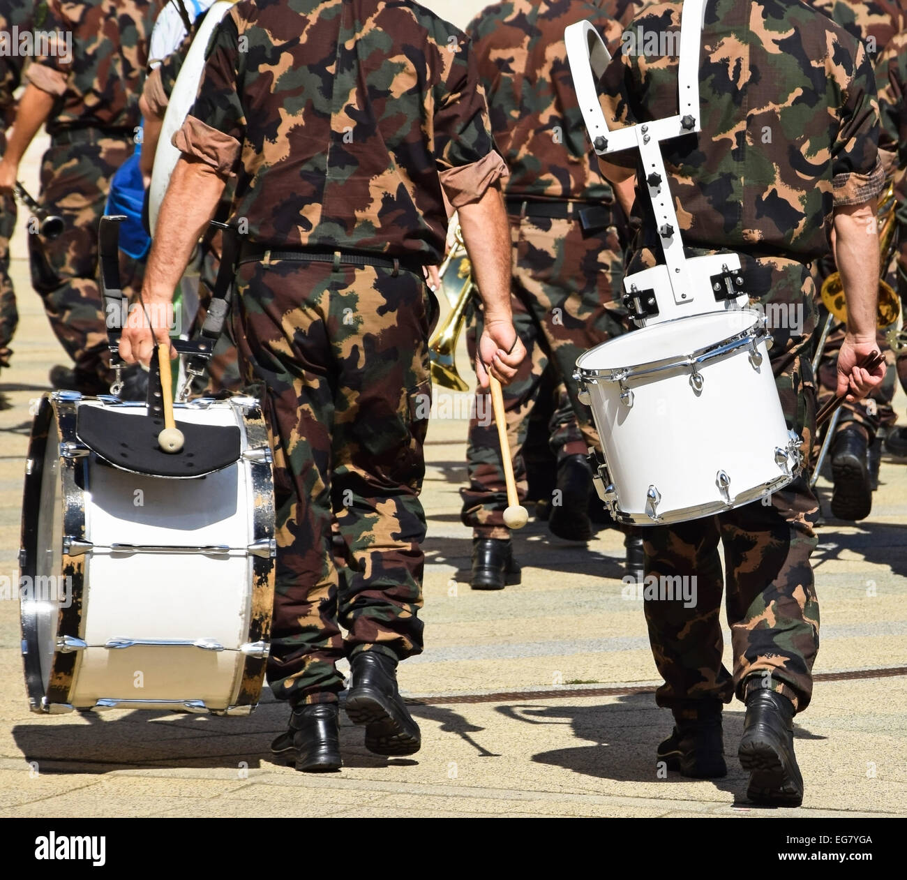 Banda Militare musicisti Foto Stock