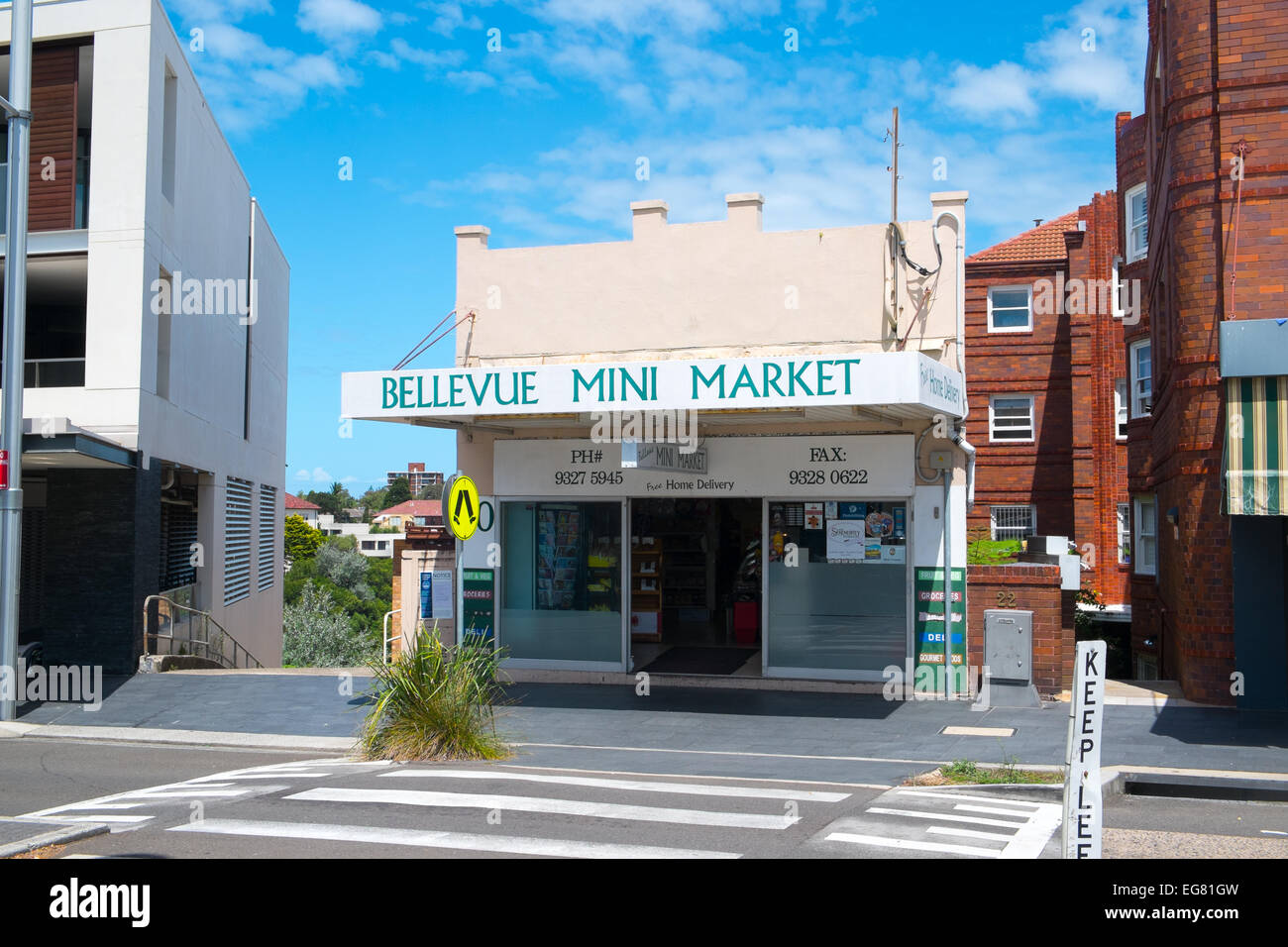 Belluevue mini market store shop in elegante sobborgo di Bellevue Hill,Sydney , Australia Foto Stock