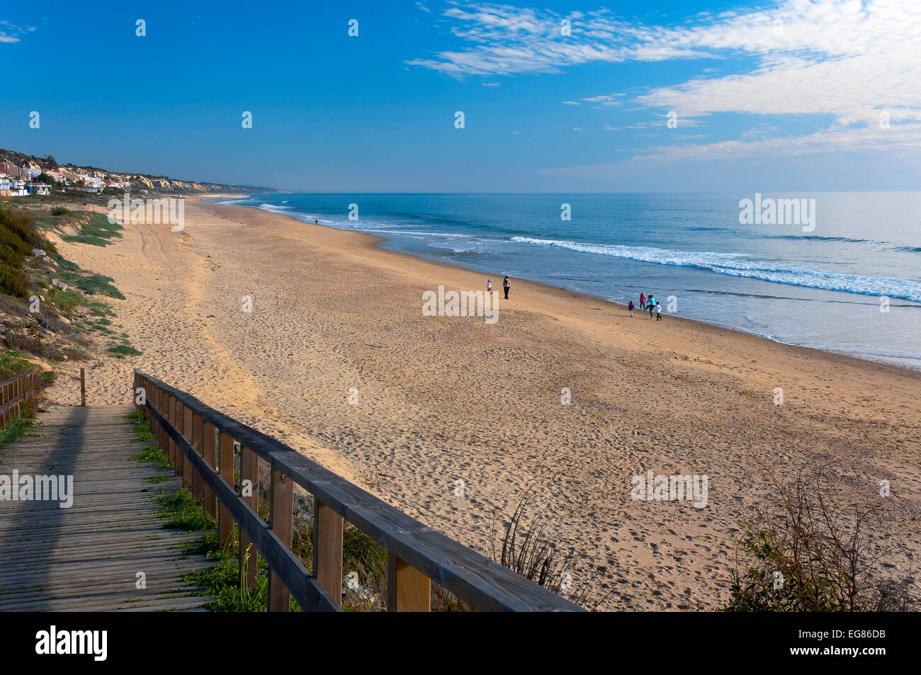 Spiaggia di Mazagon, Mazagon Huelva e provincia, regione dell'Andalusia, Spagna, Europa Foto Stock