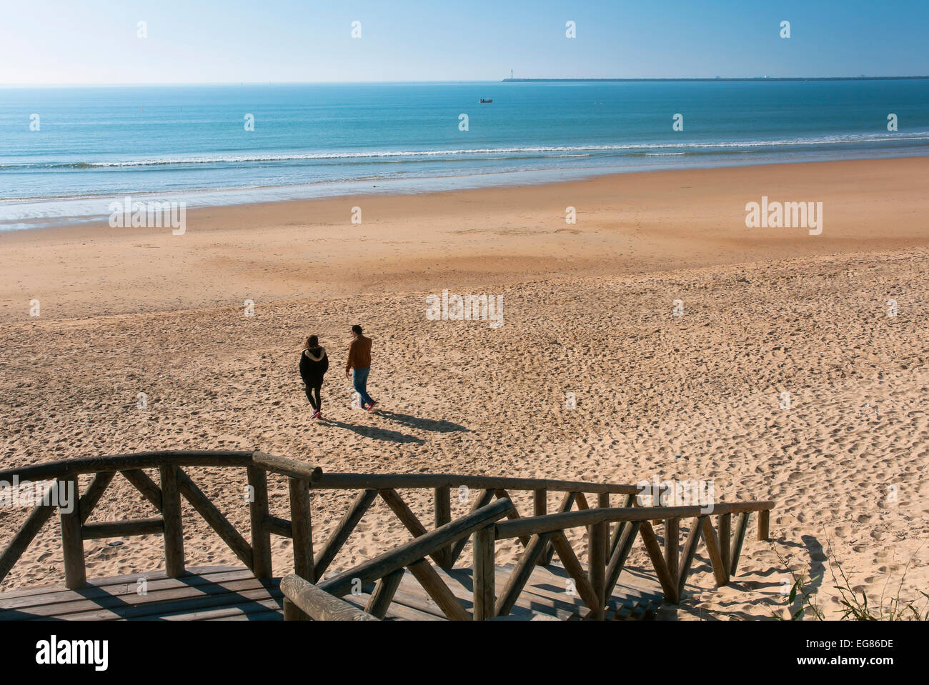 Spiaggia di Mazagon, Mazagon Huelva e provincia, regione dell'Andalusia, Spagna, Europa Foto Stock