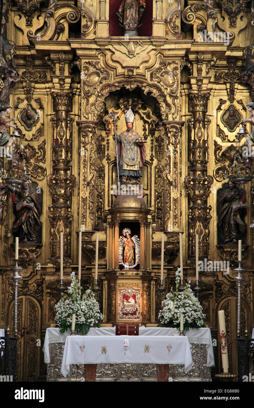 Spagna, Andalusia, Siviglia, Parroquia de San Nicolas de Bari, chiesa, interna Foto Stock