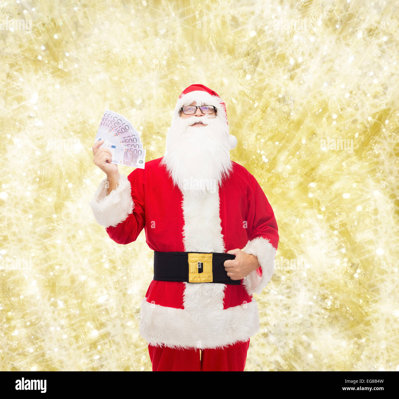 GREETING ART Biglietto Di Natale Pop-Up 3D Con Babbo Natale - Ideale Per Regali In Denaro O Buoni Regalo