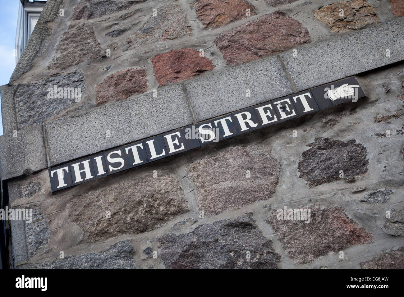 Thistle Street Aberdeen Scotland Foto Stock