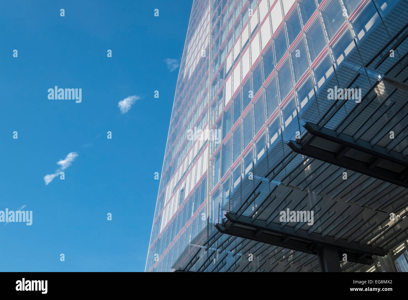 Close up dettaglio dell'edificio di Shard, Southwark, Londra, Regno Unito Foto Stock