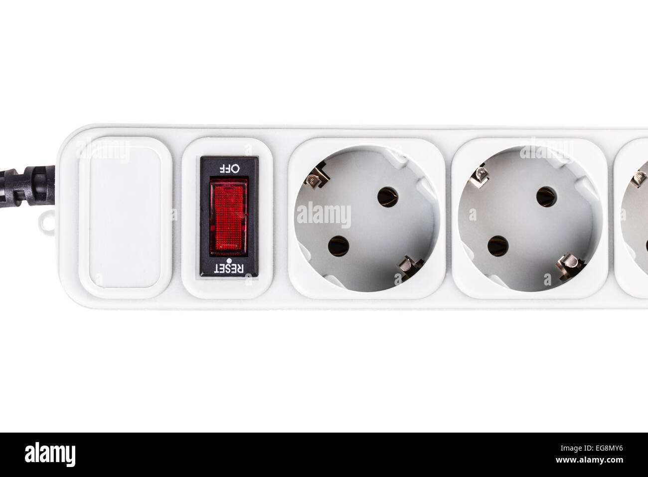 Sistema di protezione da sovratensione socket molti spina di alimentazione Foto Stock