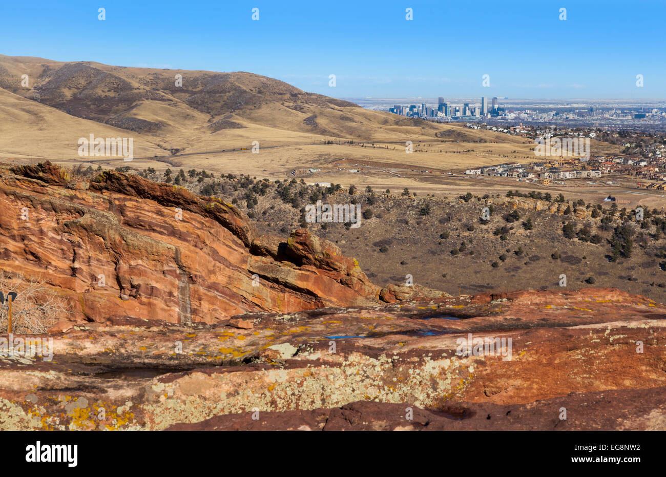 Red Rocks Parco, Colorado Foto Stock