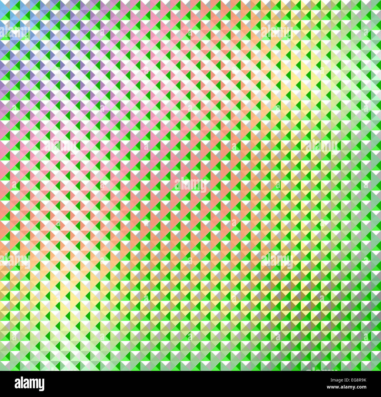 Disegno geometrico in gradiente pastelli Foto Stock