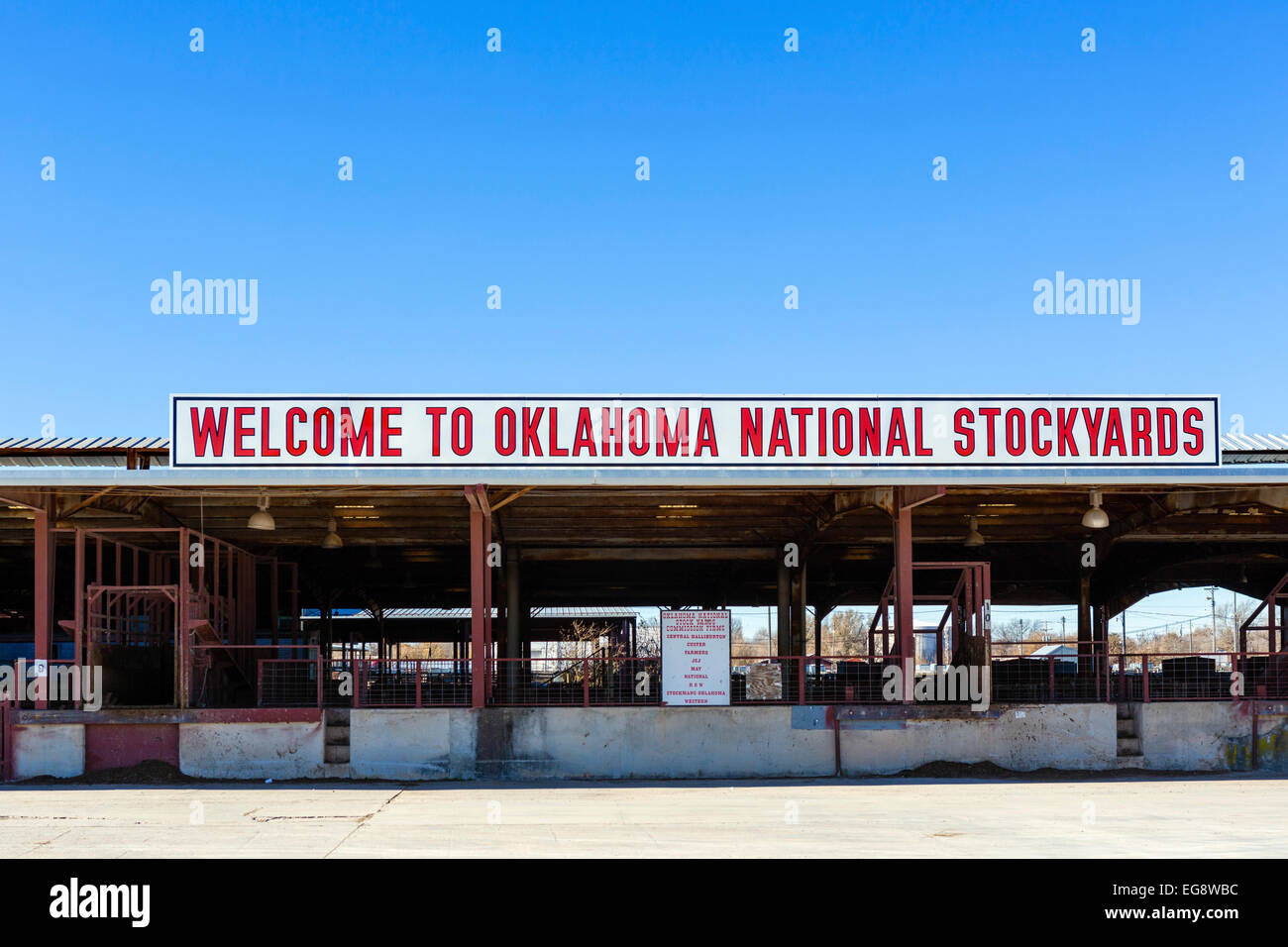 Oklahoma depositi nazionali, Stockyards City, Oklahoma City, OK, STATI UNITI D'AMERICA Foto Stock
